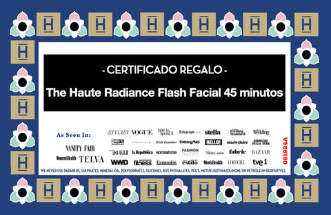 CERTIFICADO DE REGALO PARA UN FACIAL DE 45 MIN.