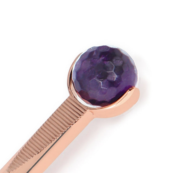 PRECIOUS CONTOURING FACIAL MASSAGER AMETHYST & ROSE GOLD