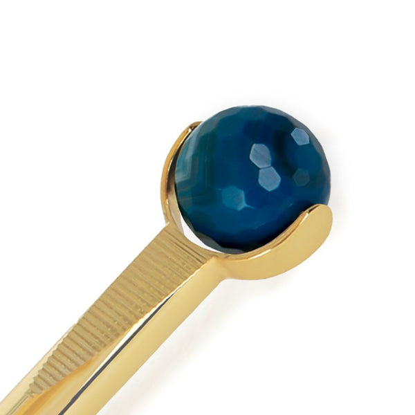 PRECIOUS CONTOURING FACIAL MASSAGER BLUE AGATE & GOLD