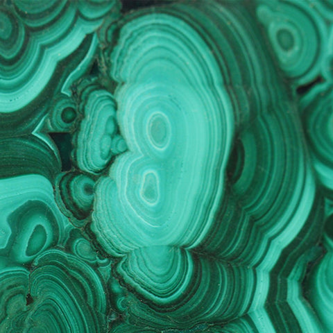 A beautiful and rare deep green stone, in the 17th-century Spanish superstition said that having a child wear a piece of malachite would help them sleep, and keep evil spirits at bay.